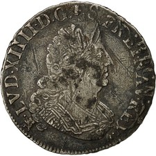 Monnaie, France, Louis XIV, 1/2 Écu aux palmes, 1/2 Ecu, 1693, Rennes, TB+