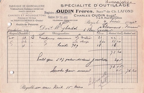Paris fabricant oudin - 75,