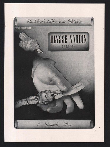 Publicité papier 1945 montres - papier,
