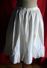 Jupon ancien en lin avec 2