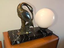 RARE LAMPE VEILLEUSE MARBRE IBIS REGULE ART DECO