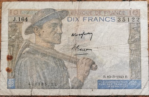 Billet francs mineur 3 - 10,