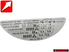 VW Original Etiquette P