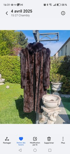 Manteau vison renard - manteau, et
