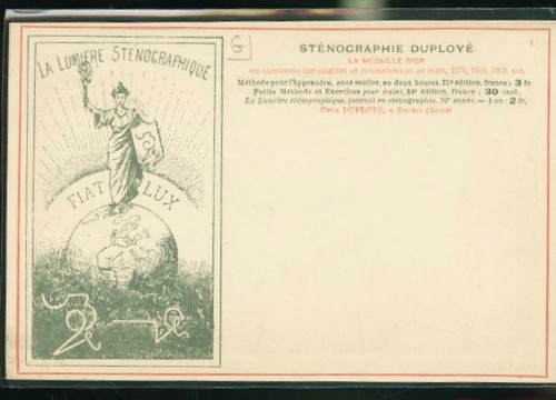 167 stenographie duploye - stenographie, de
