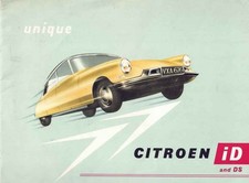 Catalogue brochure Citroën DS