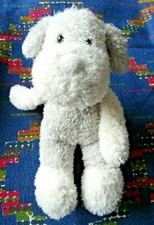 LB/ DOUDOU PELUCHE CHIEN FOURRURE GRIS BLANC J LINE  32 CM  TTBE