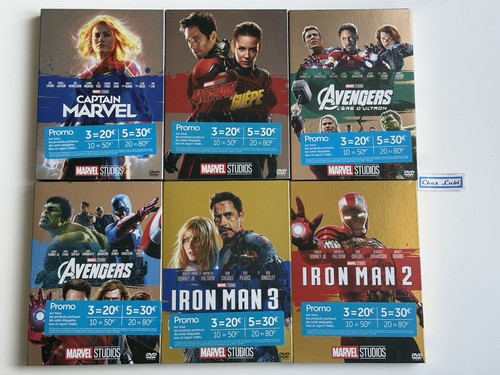 Lot dvd marvel iron man - iron,