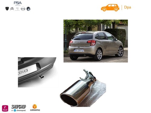 Canule echappement chrome - canule,