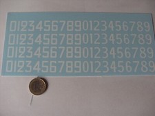 decals decalcomanie divers chiffre blanc pour rallye fiat ferrari ford etc 1/18