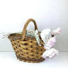 Ancien panier tressé en fibre