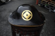 Ancien casque d'armure japonais FamilyCrest Jinkasa Jingasa vintage Samouraï ...