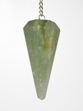 Pendel En Aventurine En Pierre Précieuse En Laiton Argenté