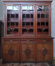 Bibliothèque anglaise Maple and Co 19ème en acajou