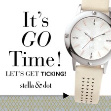 STELLA & DOT STONE ICON CONVERTIBLE WATCH -BRAND NEW IN ORIGINAL BOX -FREE SHIP!