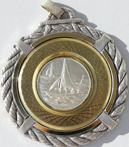 Medaille metal bicolore - medaille,
