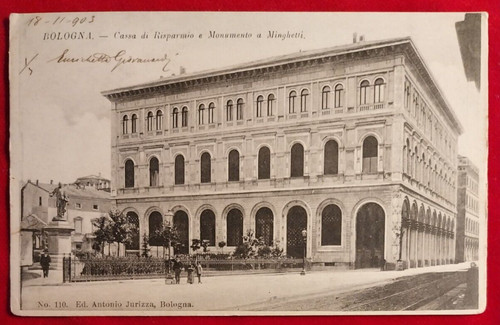 Carte postale bologna caisse - bologna,