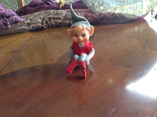 Vintage christmas pixie elf - pixie,