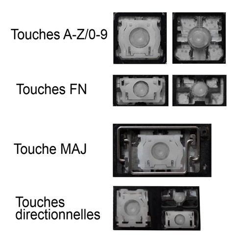 Touche clavier français - touche,