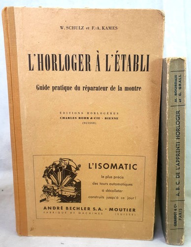 Livre horlogerie 1951 schulz - livre,