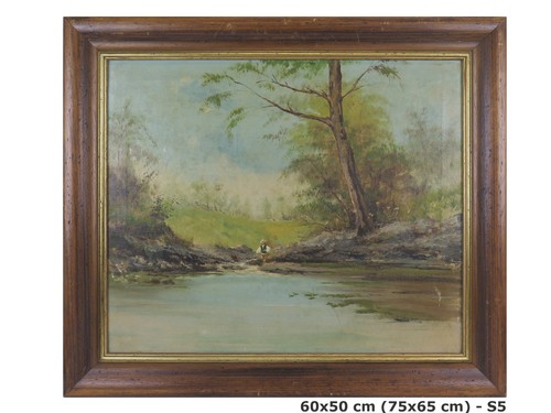 Tableau paysage peint - paysage, À