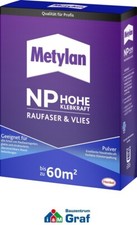 Metylan Np Haut Pouvoir Adhésif Raufaser&vlies Colle à Papier Peint Poudre, 1,0