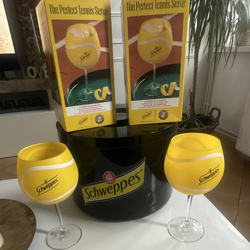 Neuf lot schweppes 2 verres - -,