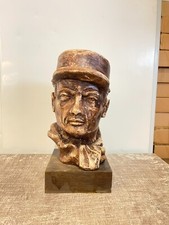 Ancien Buste Tête Statuette