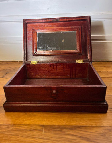Coffre bois miroir - coffre,