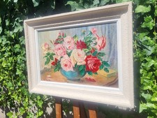 CHRISTIAN GASSE. Bouquet De Fleurs. Peinture huile sur panneau de bois