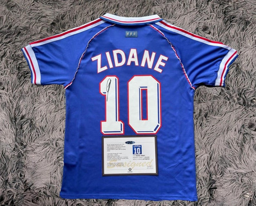 Zinedine zidane signed france - zidane,