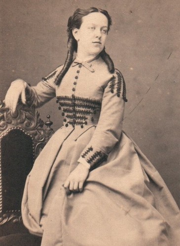 Cdv 1860 femme aux - cdv, anglaises