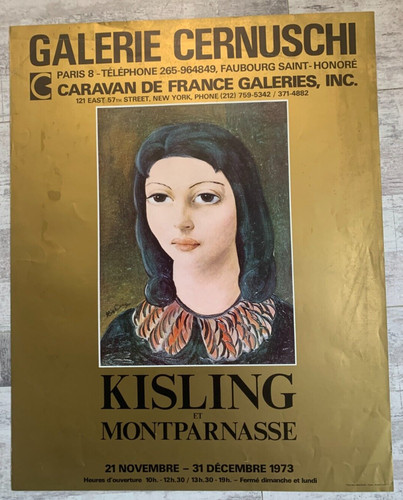Affiche expo moise kisling - moise, et