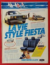 Publicité de presse: Automobile FORD  FIESTA & Vêtements Mode CHACOK Sept 1982