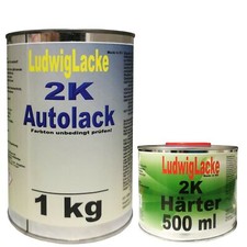 2K Peinture Auto Avec Durcisseur pour VW/Audi 2T3 Rouge 1,5kg Kit Brillant