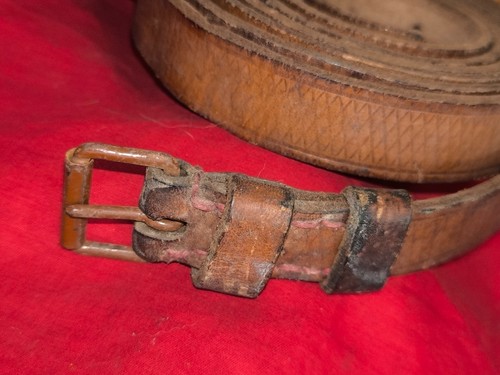 Sangle cuir quadrillé - cuir,