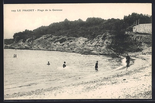 Cpa pradet plage - plage, de
