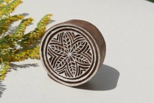 Tampon batik bois, pochoir