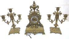 GARNITURE CHEMINEE PENDULE