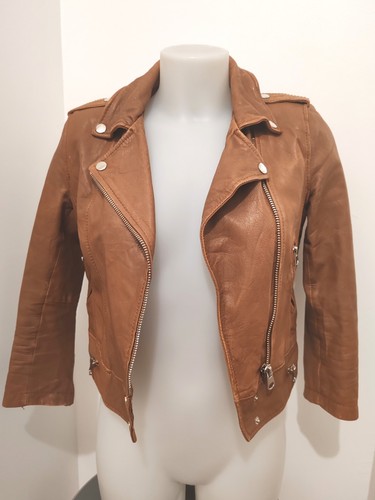 Veste cuir véritable - 🧥,