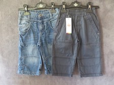 LOT 2 BERMUDAS JEAN ET BLEU
