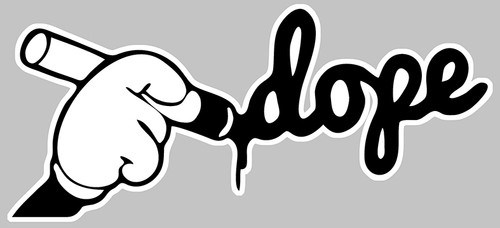 Dope fun jdm 12cmx6cm - dope,