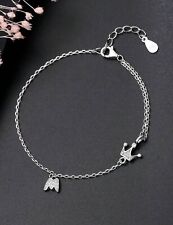 Bracelet Couronne Argent Sterling 925 Bijoux De Charme Chaine Simple Poinçonné