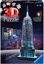 RAVENSBURGER - Puzzle 3D Empire State Building illuminé – 216 Pièces -  - RAV...