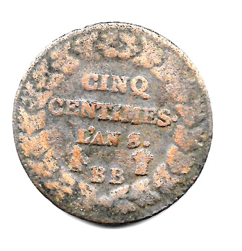 Monnaie cinq centimes - cinq,