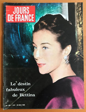 ►JOURS DE FRANCE 289/1960-BETTINA-BRIGITTE BARDOT-JEANNE MOREAU-PRINCESSE PAOLA