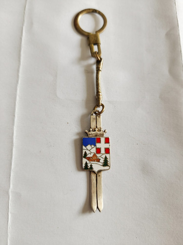 Rare porte clés ski blason - rare,