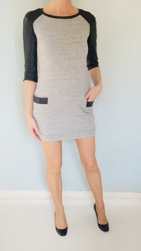 Mini robe sweat manches - , en