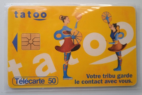 Télécarte f690 fond jaune - /,