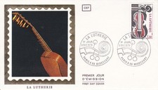 Enveloppe 1er jour Métiers d'Art La Lutherie 1979 Soie CEF 